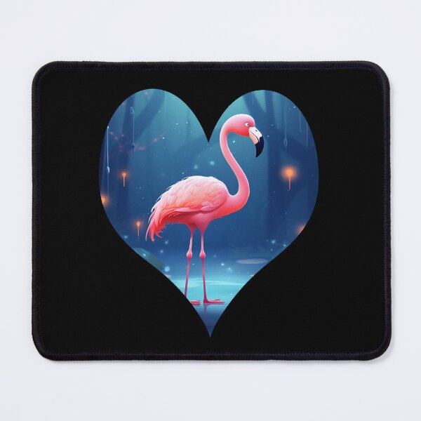 Item preview, Pink flamingo in Camargue heart designed and sold by Astralia.