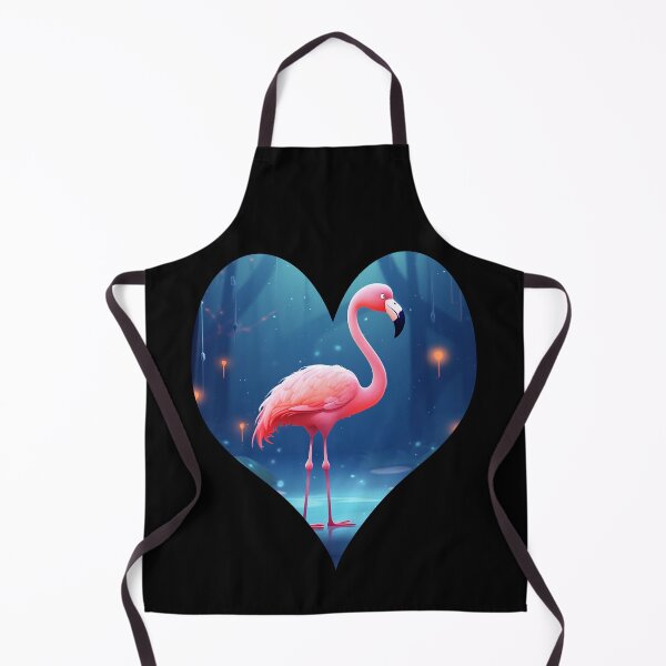Item preview, Pink flamingo in Camargue heart designed and sold by Astralia.