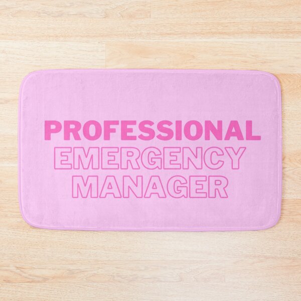 Item preview, Professional Emergency Manager - Pink designed and sold by MitigationZone.