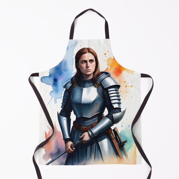 Item preview, Strong and Proud Female Knight in Silver Armor designed and sold by Erika V..