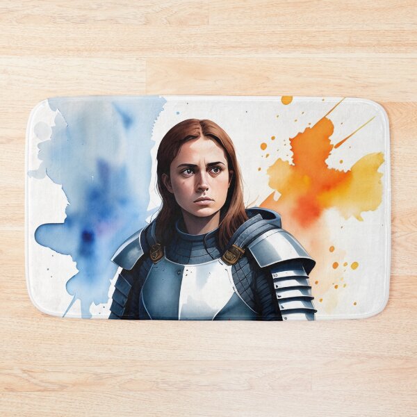 Item preview, Strong and Proud Female Knight in Silver Armor designed and sold by Erika V..