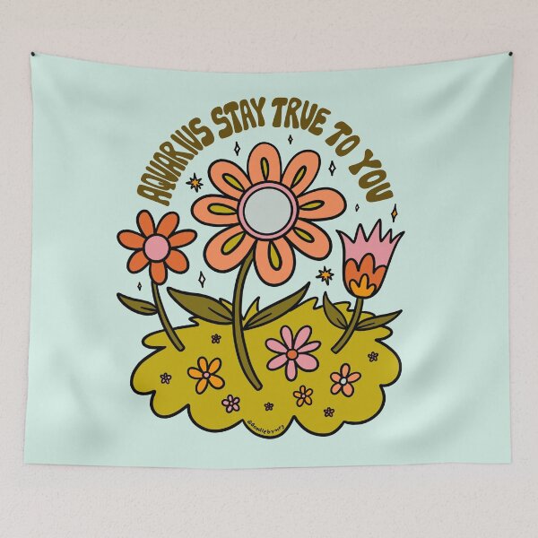 Item preview, Aquarius Flower designed and sold by doodlebymeg.