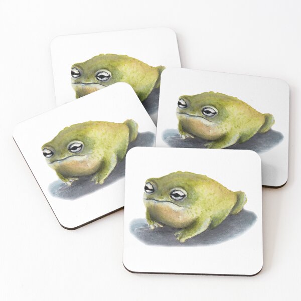 Item preview, Rain frog watercolour painting designed and sold by Funsize-Art.