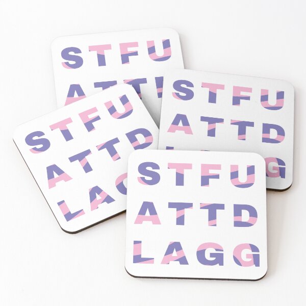 Item preview, STFUATTDLAGG Pink/Purple designed and sold by El's Library Card.