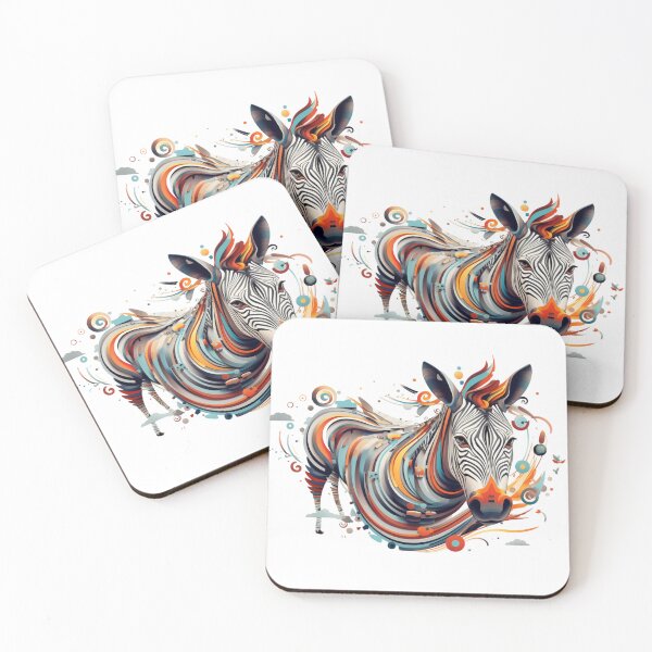 Item preview, Colorful zebra designed and sold by Okracha.