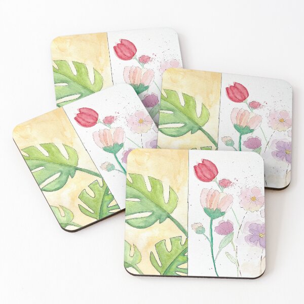Item preview, Watercolor Leafs and Fowers designed and sold by vanecha90.