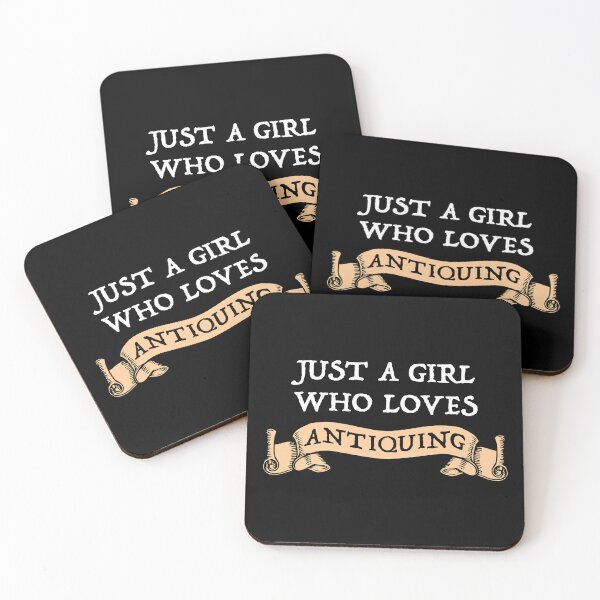 Item preview, Just A Girl Who Loves Antiquing designed and sold by Cat Lady Designs.