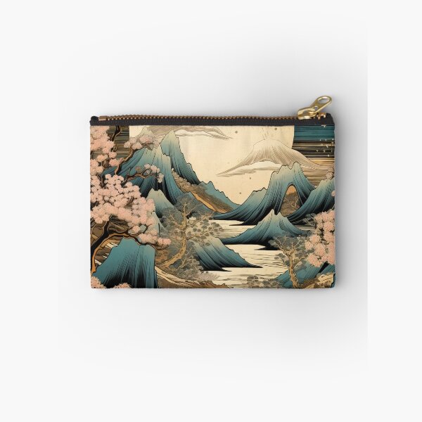 Item preview, Japanese Japan Wood-block Okiyo-e Mountian Moonlight Garden designed and sold by BrandonArtWorld.
