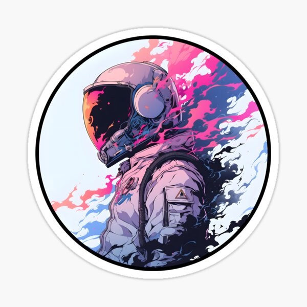 Item preview, Colorful Astronaut Fading designed and sold by lauZdesigns321.