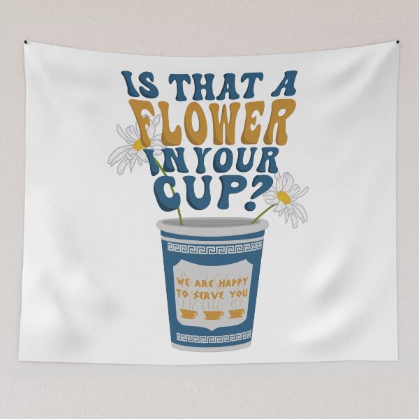 Item preview, is that a flower in your cup? designed and sold by sapphicsaro.