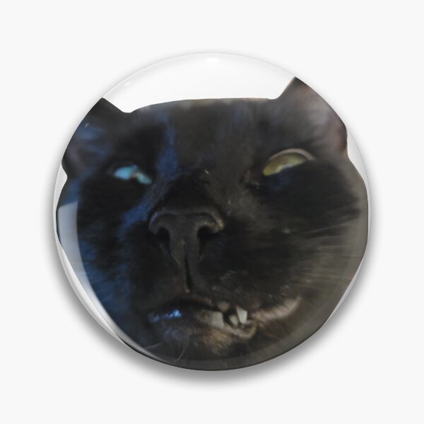 Item preview, Black Cat with a Funny Face designed and sold by GrazzysArts.