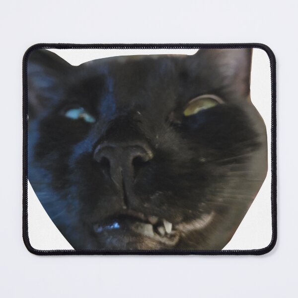 Item preview, Black Cat with a Funny Face designed and sold by GrazzysArts.