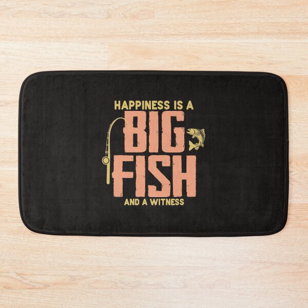 Item preview, Fishing Angling Fishing Lover Happiness is A Big Fish And A Witness Fisher designed and sold by AishwaryNadkar.