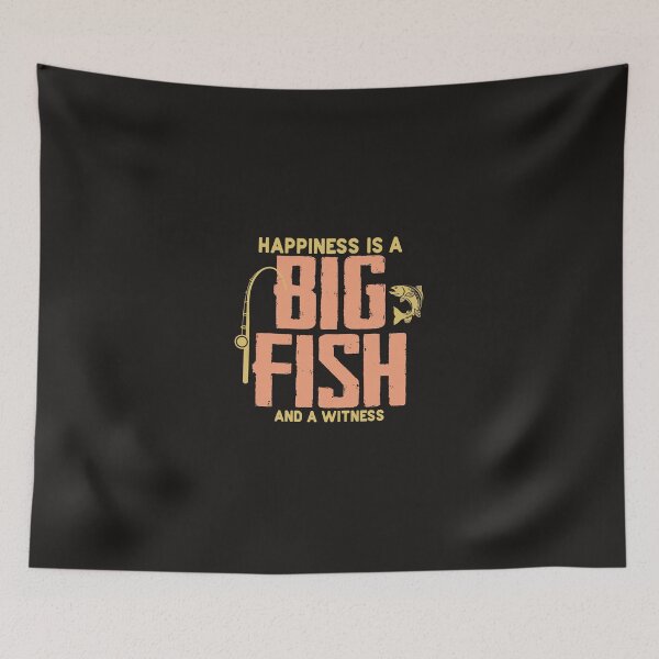 Item preview, Fishing Angling Fishing Lover Happiness is A Big Fish And A Witness Fisher designed and sold by AishwaryNadkar.
