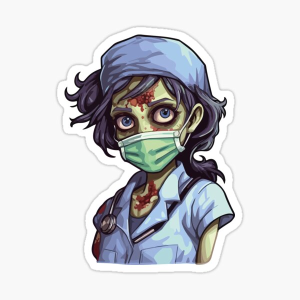 Nurse of Nightmares: Spooky Halloween Zombie Nurse Stickers – Soldier  Complex