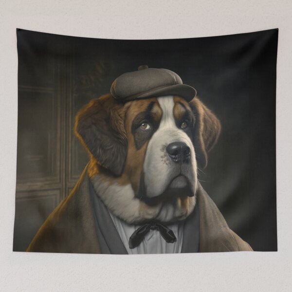 Item preview, St. Bernard Dog Sherlock Holmes designed and sold by MasartDesigns.