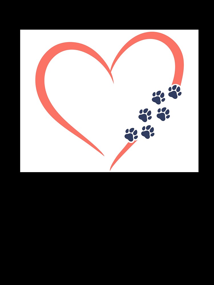 Thumbnail 7 of 7, Oversized T-Shirt, Heart and Paw Print Design designed and sold by RBCat007.