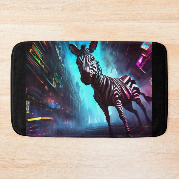 Item preview, Cyberpunk Zebra designed and sold by CritterCulture.