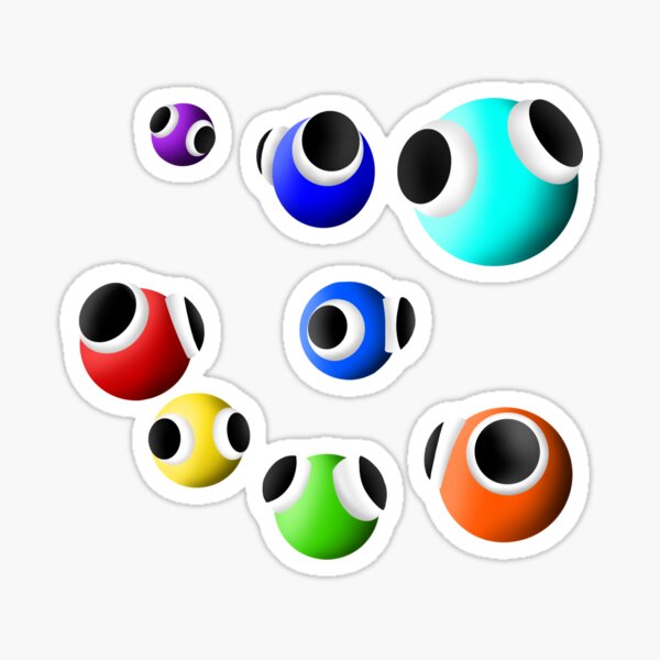 Rainbow Friends PNG, Blue Red Purple Green And Cherry PNG