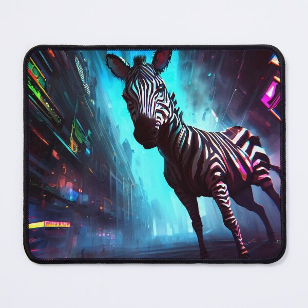 Item preview, Cyberpunk Zebra designed and sold by CritterCulture.