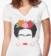 Kahlo Women's Fitted V-Neck T-Shirt