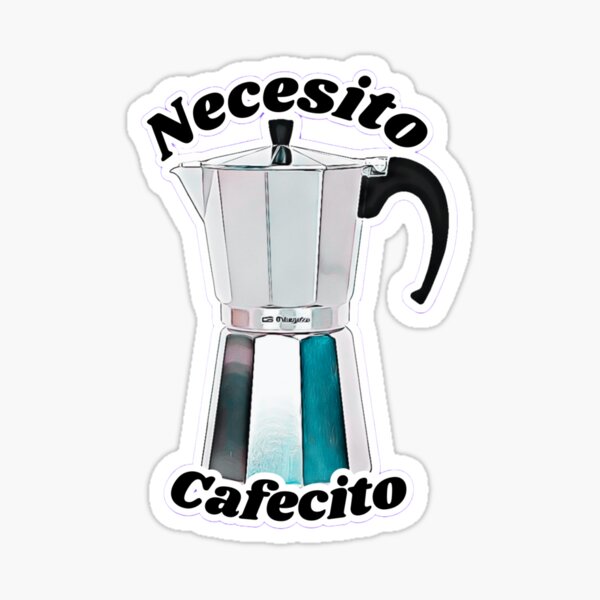 Spanish Cafetera Coffee Maker Sticker Mocha Pot 