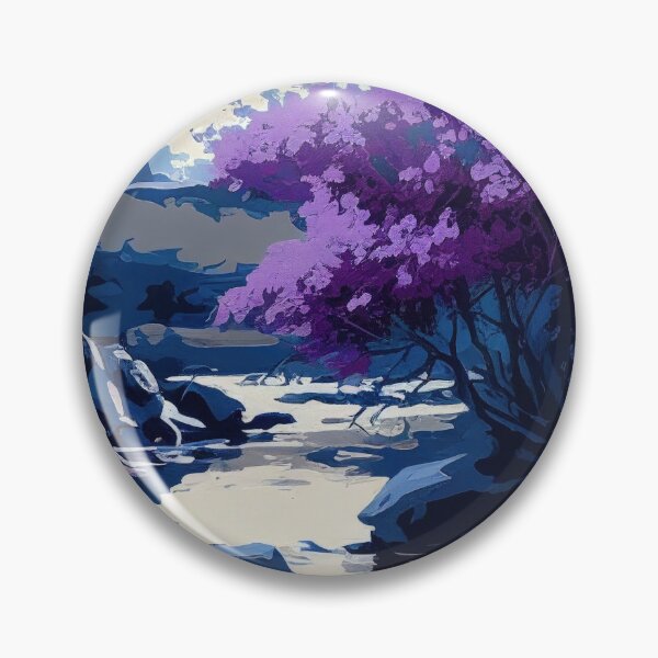 Artikelvorschau, Lila-blaue Duotone-Flusslandschaft entworfen und verkauft von TheArtMage.