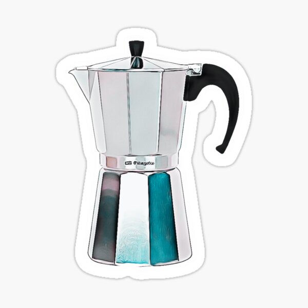 Greca Sticker Coffee Sticker Pegatina De Café Greka Greca Coffee Maker 