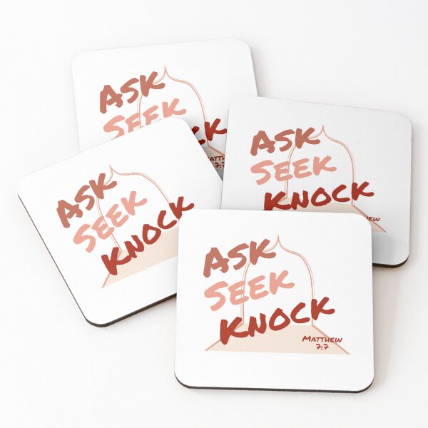 Item preview, Ask, Seek, Knock designed and sold by Miles-and-Daisy.