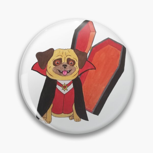 Item preview, Vampire Pug designed and sold by Sarah Ferree.