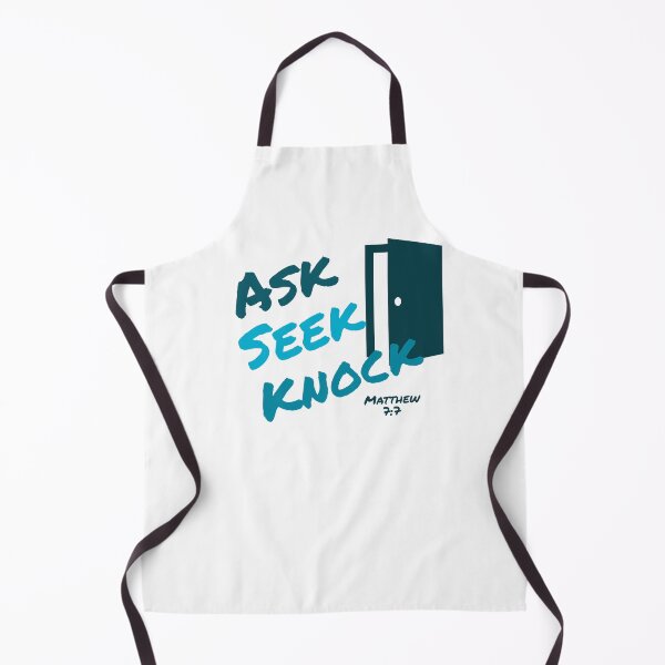 Item preview, Ask, Seek, Knock Blue designed and sold by Miles-and-Daisy.