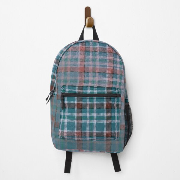 Item preview, Blue With Red Stripe Faded Grunge Plaid designed and sold by indepthdesigns.