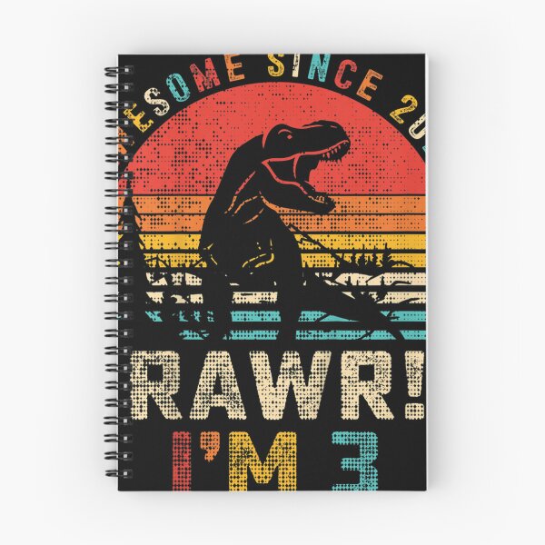 Item preview, Kids Rawr I'm 3 Dinosaur 3rd Birthday Gift Boy Impresionante desde 2020 designed and sold by Emma Burton.