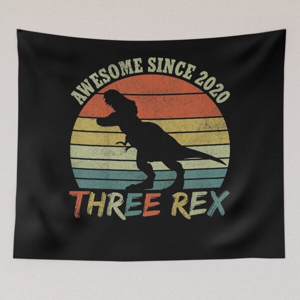 Item preview, Kids Threeasaurus Birthday, Toddler Three Rex 2020 Dinosaur designed and sold by Emma Burton.