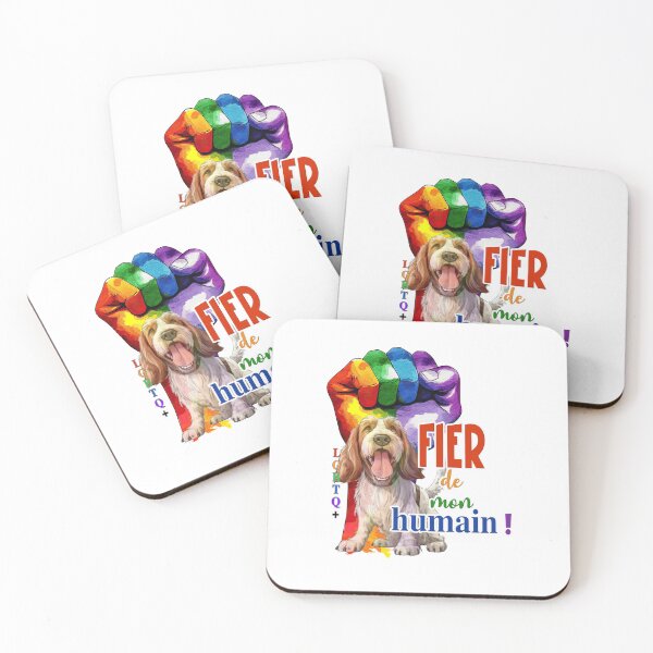 Item preview, Spinone Italiano dog, Proud of my human, LGBTQ+ for Griffon lovers, in French designed and sold by isaweb.