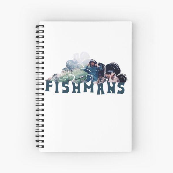 Fishmans Cloud - Blue Text Spiral Notebook for Sale by theoralcollage