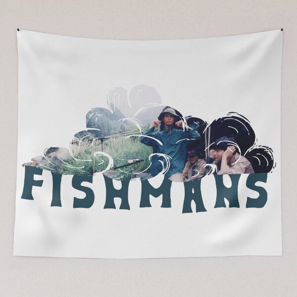 Item preview, Fishmans Cloud - Blue Text designed and sold by theoralcollage.