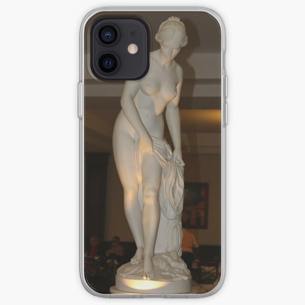 Statue, young, girl, ancient, classical, style, palms iPhone Soft Case