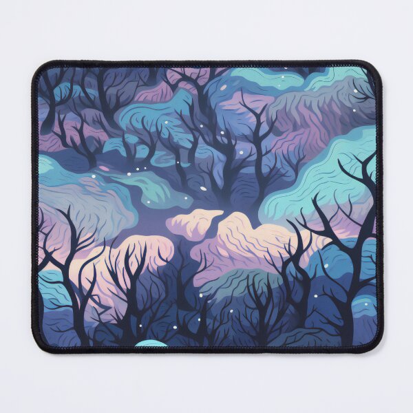 Item preview, Night Forest - Black, Purple, and Pink - Organic Abstract Art - Original Artwork Pattern designed and sold by ShadedGallery.