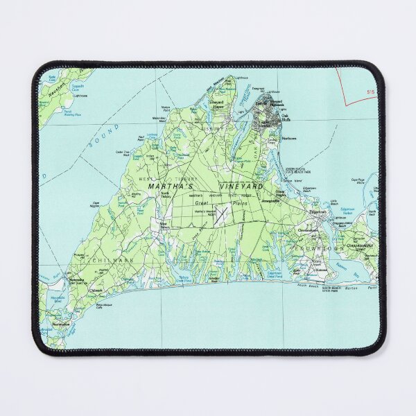 Item preview, Vintage Map of Marthas Vineyard (1986) designed and sold by BravuraMedia.