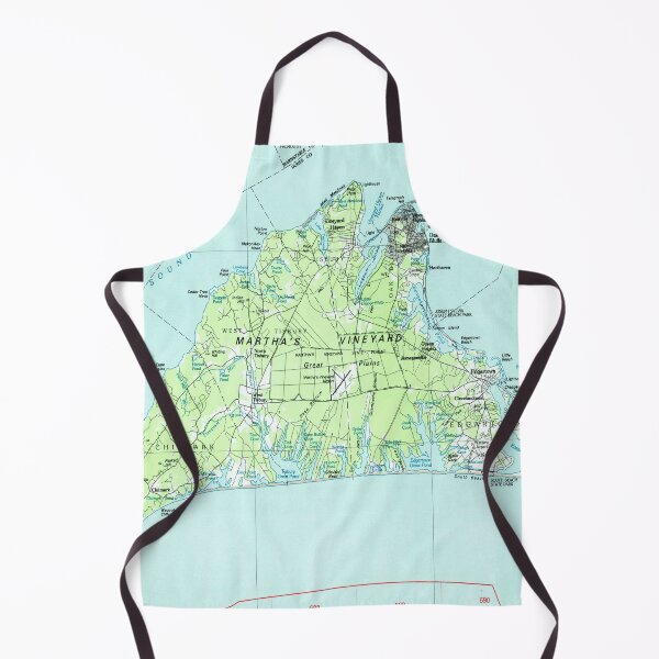 Item preview, Vintage Map of Marthas Vineyard (1986) designed and sold by BravuraMedia.