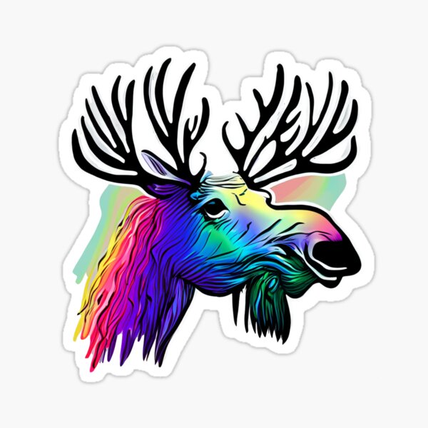Item preview, Armonía radiante: Rainbow Moose designed and sold by Dreadfools.