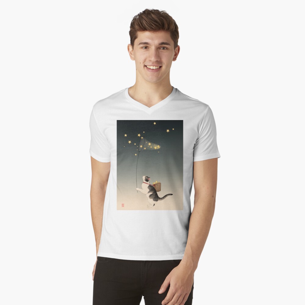 Item preview, V-Neck T-Shirt designed and sold by BroccoliCatArt.