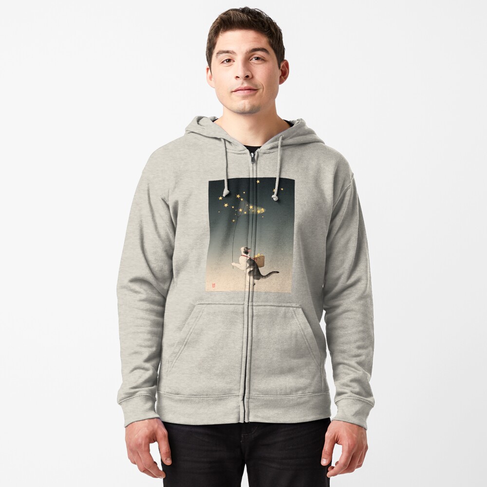 Item preview, Zipped Hoodie designed and sold by BroccoliCatArt.