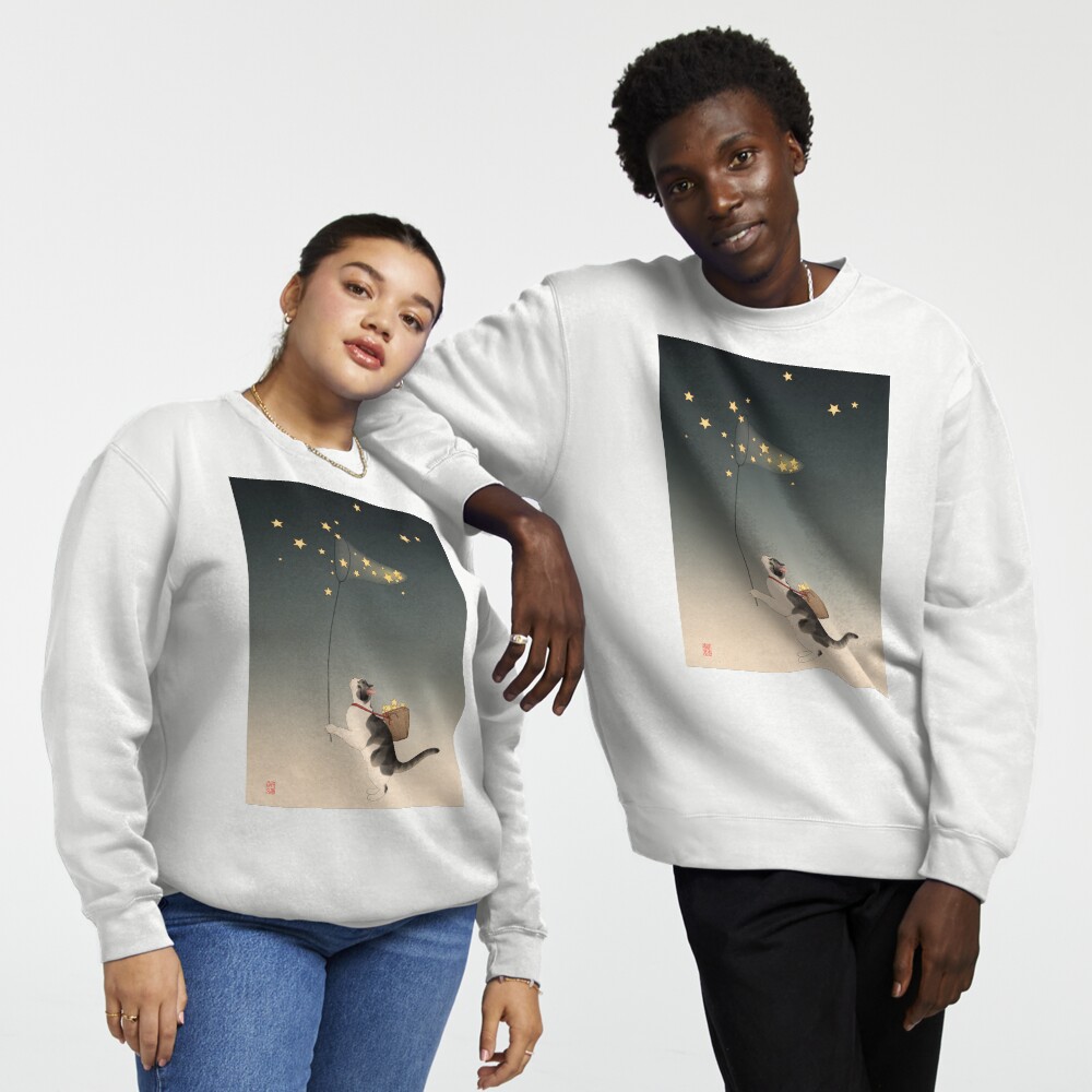 Item preview, Pullover Sweatshirt designed and sold by BroccoliCatArt.