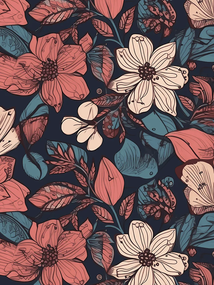 Thumbnail 5 of 5, iPhone Case, Flower Mix designed and sold by InfinityPattern.