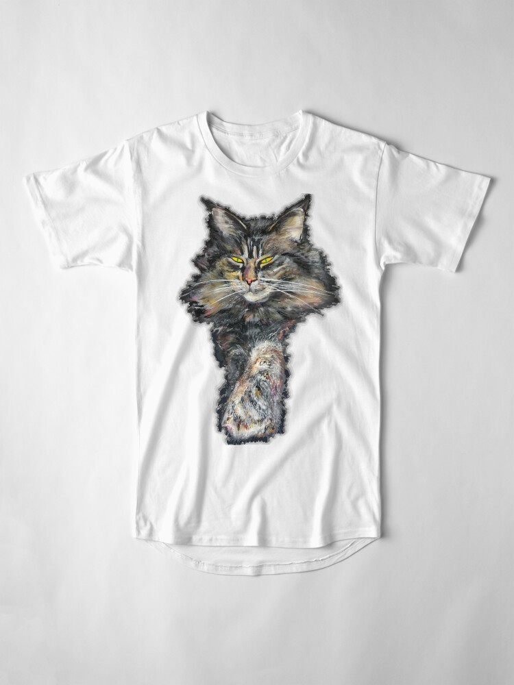 Alternate view of Maine coon gris Long T-Shirt