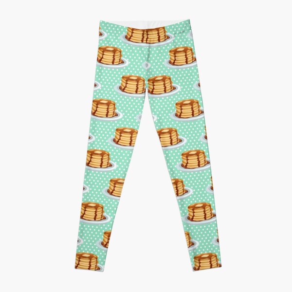 Pancakes with Maple Syrup Pattern Leggings