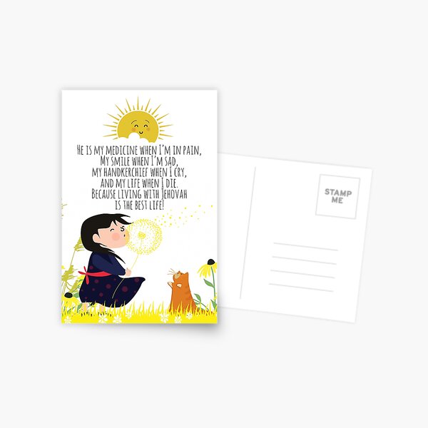 Item preview, living with Jehovah is the best life! designed and sold by Paper Bee Gift Shop.