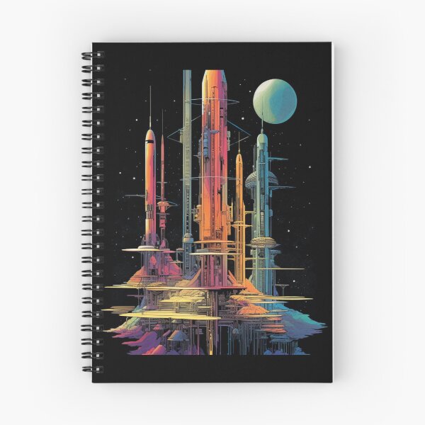 Item preview, Cosmic Ascension: Retro-Futuristic Space Elevators designed and sold by JLCableStudio.
